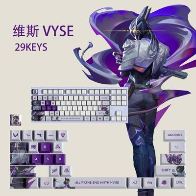 29 Key Valorant Keycap Set- Vyse_img_0