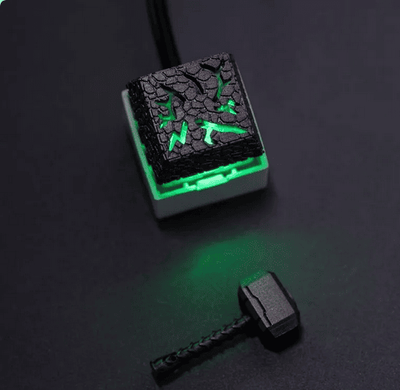 2In1 Resin Thor Hammer Backlit Artisan Keycaps_img_1