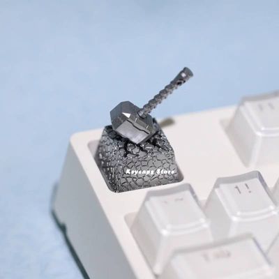 2In1 Resin Thor Hammer Backlit Artisan Keycaps_img_2