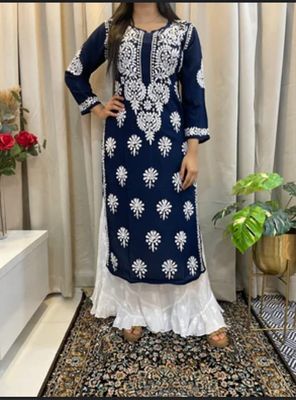 Embroidery Gharara Kameez Set_img_4
