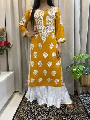 Embroidery Gharara Kameez Set_img_5