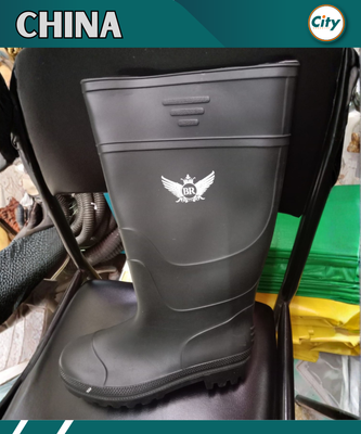 ১ জোড়া পিভিসি সেফটি বুট লম্বা ওয়াটার প্রুফ গামবুট_img_4