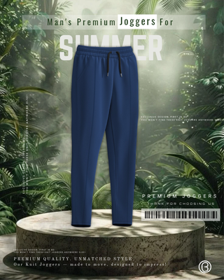 Comfyknit Joggers - Navy Blue_img_1