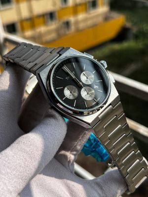 Tissot Prx Black Dial Silver Chain AA_img_0