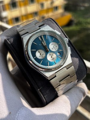 Tissot Prx Chrono Chain Silver Blue Dial_img_0