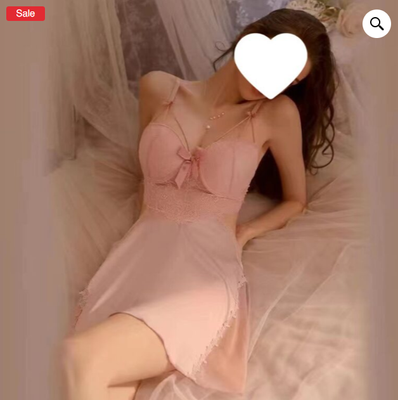 Ice silk pajamas women nightdress_img_2