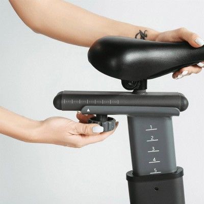 OVICX Q200 Magnetic Spinner Home Workout Exercise Bike with App support via Bluetooth Customizable Seat & Bullhorn Handlebars_img_4