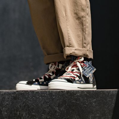 Retro High Top Canvas Sneakers_img_0