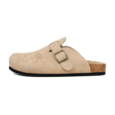 Men's Suede Leather Half Slippers_img_11