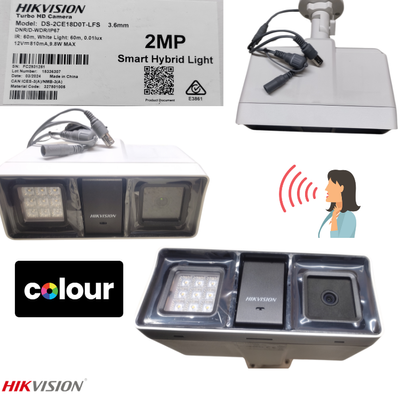 Hikvision DS-2CE18D0T-LFS (3.6mm) (2MP) Smart Hybrid Light Bullet CC Camera (Built-in Audio)_img_1