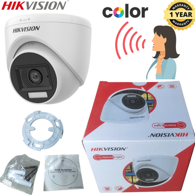 Hikvision DS-2CE76D0T-LPFS 2MP Dual Light Audio Fixed Turret Camera_img_0