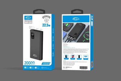 Moxx MP-PB20 Power Bank ⚡ 20000mAh 🖤 Black with 6 Months Warranty_img_1