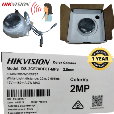 Hikvision DS-2CE70DF0T-MFS 2MP ColorVu Audio Fixed Turret Camera_img_1