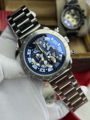 Armani Meccanico Flat Chain Silver Blue Dial V2_img_0