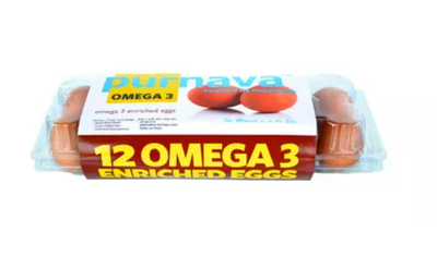 Purnava Omega 3 Enriched Eggs 12 pcs_img_0