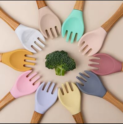 Silicone & Wooden Fork_img_0