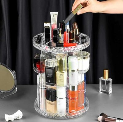 360 Degree Rotation Adjustable Multi-Function Cosmetic organizer shelf_img_2