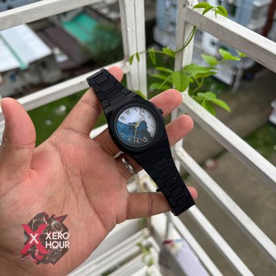 Arabic Aura Watch | Golden shade White Blue Dial_img_4