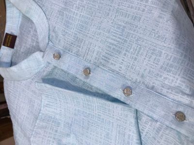 Cotton Light Blue Panjabi_img_3