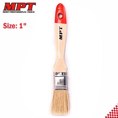 MPT Flat Paint Brush ( 1" | 1.5" | 2" | 2.5" | 3" | 4" ) Heavy Duty Wood Handle; MHI04001_img_1