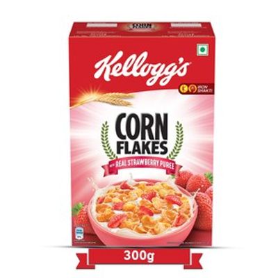 Kelloggs Corn Flakes (Real Strawberry Puree) 300gm_img_0