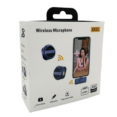 SX21-New 2-in-1 Wireless Lavalier Microphone – Dual Mic Setup for Crystal Clear Mobile Recording_img_0