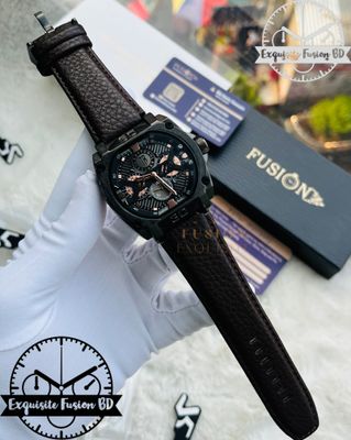 Tubular Square Belt Dark Chocolate Authentic Watch_img_0