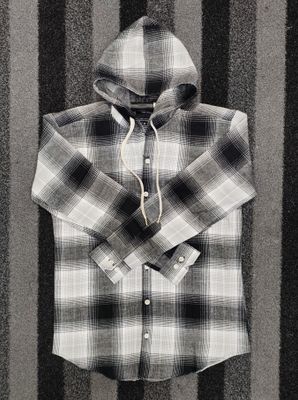 Premium Check hooded  shirt for winter 009_img_0
