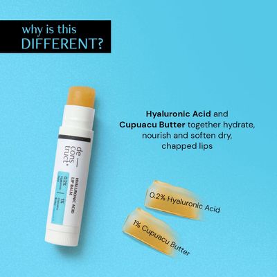 Deconstruct Hyaluronic Acid Lip Balm - 0.2% Hyaluronic Acid + 1% Cupuacu Butter | Overnight Lip Balm_img_2