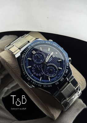 Edifice EQB 1100 AA Grade Blue Dial Silver Chain_img_0