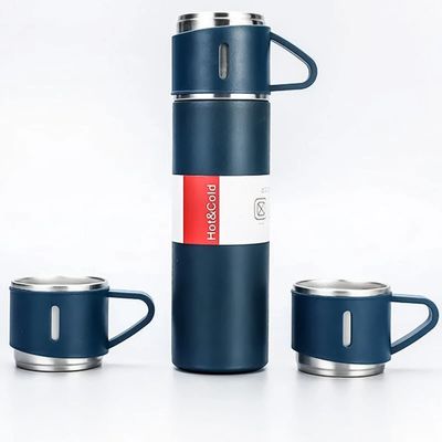 3 in 1 Vacuum Insulated Thermal Flask Cup Set_img_5