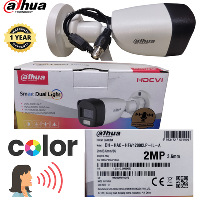 Dahua HAC-HFW1200CLP-IL-A 2MP Smart Dual Light Audio Bullet CC Camera_img_1