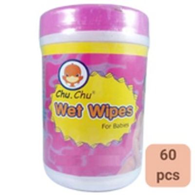 Chu Chu Wet Wipes for Babies (60 Moist Tissues)_img_0