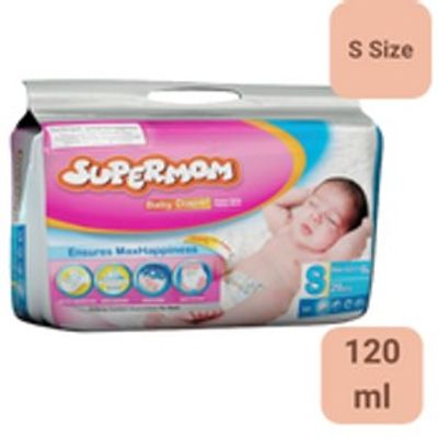 Supermom Diaper S 28PcsTK 950SUPERMOM Baby Diaper Belt (M 6-11kg) 26 pcs+SUPERMOM Baby Diaper_img_0