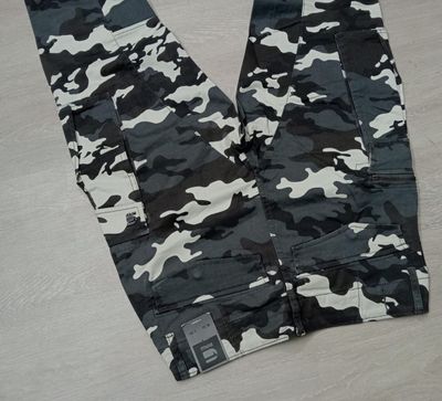 Mens Army Cargo Combat Camouflage Trouser 98% Cotton/2℅ elastin even  Work wear Straight Leg Pant_img_9