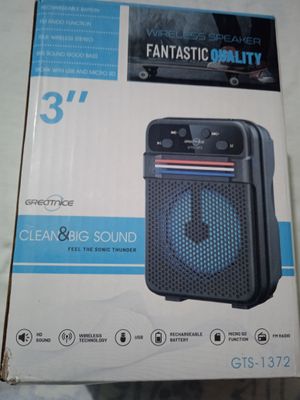 (CODE 54) Greatnice Wireless Speaker 3 Inch GTS-1372._img_6