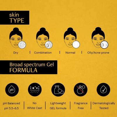 Deconstruct Gel Sunscreen for Oily Skin - SPF 55+ and PA+++ | Water Resistant Sunscreen (50gm)_img_3