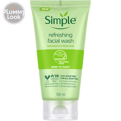 Simple Kind To Skin Refreshing Face Wash | 100% soap-free gentle cleanser for sensitive, dry & oily skin, for women & men |-(150ml)_img_0