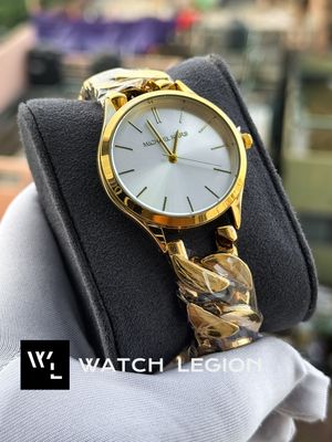 MK SHACKLE GOLDEN BIG CASE WHITE DIAL_img_0