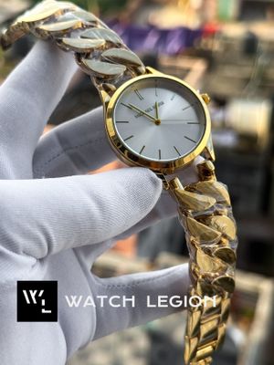 MK SHACKLE GOLDEN BIG CASE WHITE DIAL_img_1