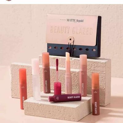 beauty glazed liquid 6pcs matte lipstick_img_0