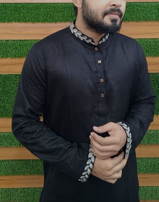 Exclusive Premium panjabi for eid (Black embroidery) 002_img_2
