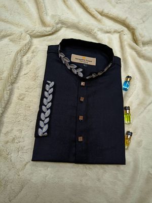 Exclusive Premium panjabi for eid (Black embroidery) 002_img_0