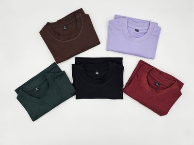 Solid Color Drop Shoulder T-shirt