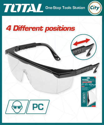 ক্লিয়ার সেফটি গগলস অ্যাডজাস্টএবল Total Tools TSP342_img_0
