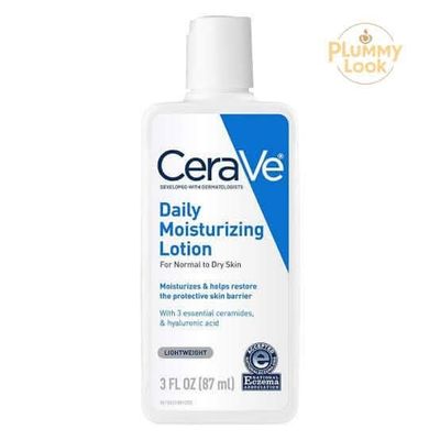 CeraVe Daily Moisturizing Lotion for Dry Skin | Body Lotion & Face Moisturizer with Hyaluronic Acid and Ceramides | Daily Moisturizer | Fragrance Free | Oil-Free -(87ml)_img_0