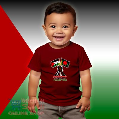 Save Gaza (Cotton) T-Shirt for Kids_img_0