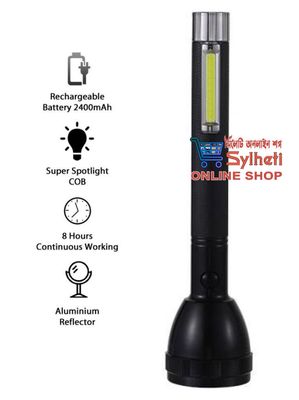 Jy Super JY-2080, High Quality Rechargeable LED Torch Light Big Size_img_2