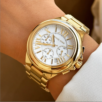 MK Oversized Camille Gold‑Tone Watch (Model MK 7270) (W23)_img_0