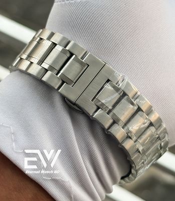 OMEGA CH SPEED MASTER WHITE DIAL BLACK BEZEL SILVER CH_img_4